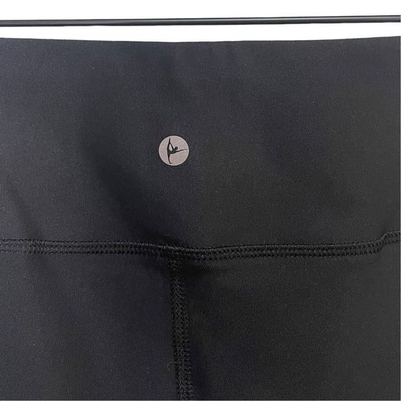 90 degree by Reflex Black & Rose Gold Mesh Capri Length Leggings Sz S - Picture 5 of 6